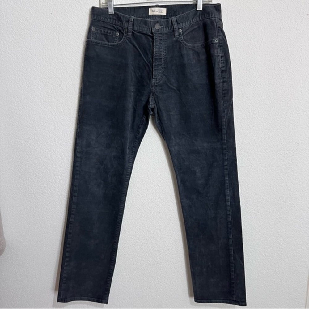 GAP 1969 Gray Slim Straight Cords Pants Jeans  32 x 30  New